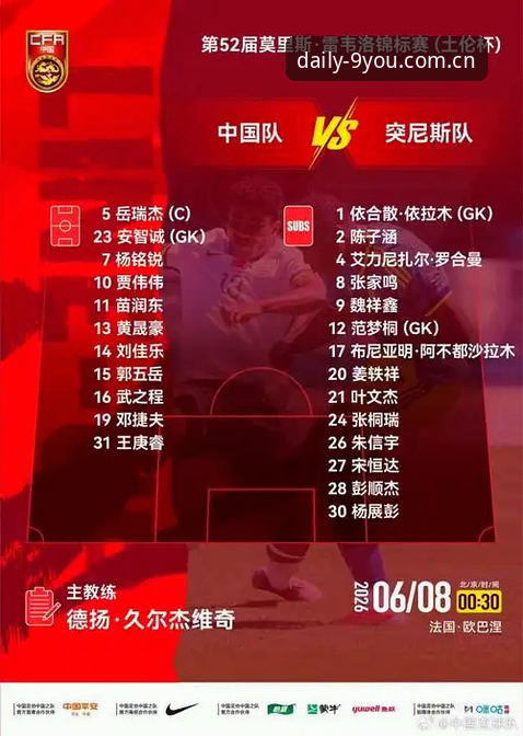 九游CN APP下载教程 九游APP平台土伦杯观赛体验:U19国足0-3突尼斯的真实复盘指南